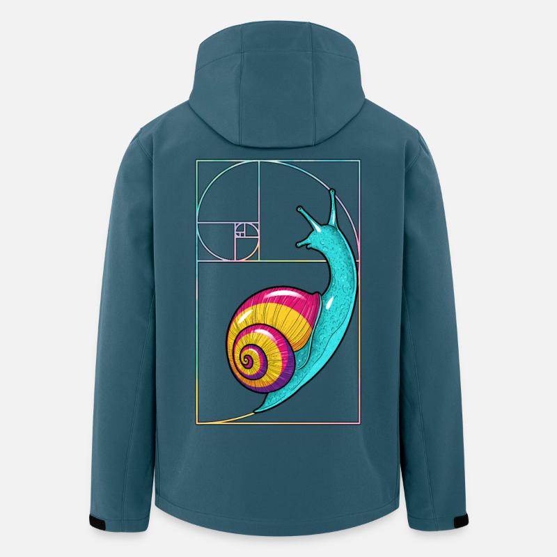 Fibonacci Spiral Snail - Recycelte Männer Softshell-Jacke von Stanley/Stella - Dunkles Petrol