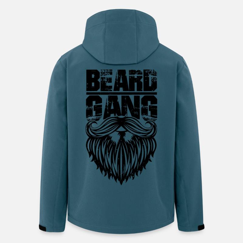 bande barbe - drôle Barbe shirt - Veste softshell homme en polyester recyclé Stanley/Stella - bleu pétrole foncé