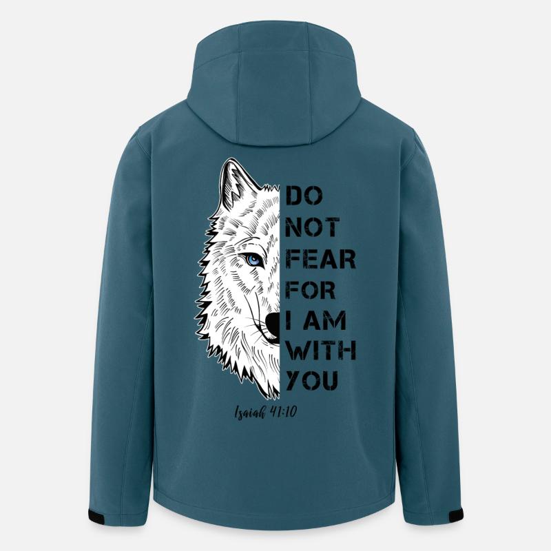 Religiöses Zitat - Recycelte Männer Softshell-Jacke von Stanley/Stella - Dunkles Petrol