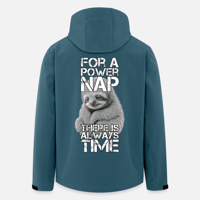 Faultier Power Nap Geschenk - Recycelte Männer Softshell-Jacke von Stanley/Stella - Dunkles Petrol