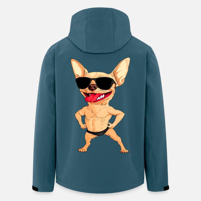 Chihuahua Trainer - Recycelte Männer Softshell-Jacke von Stanley/Stella - Dunkles Petrol