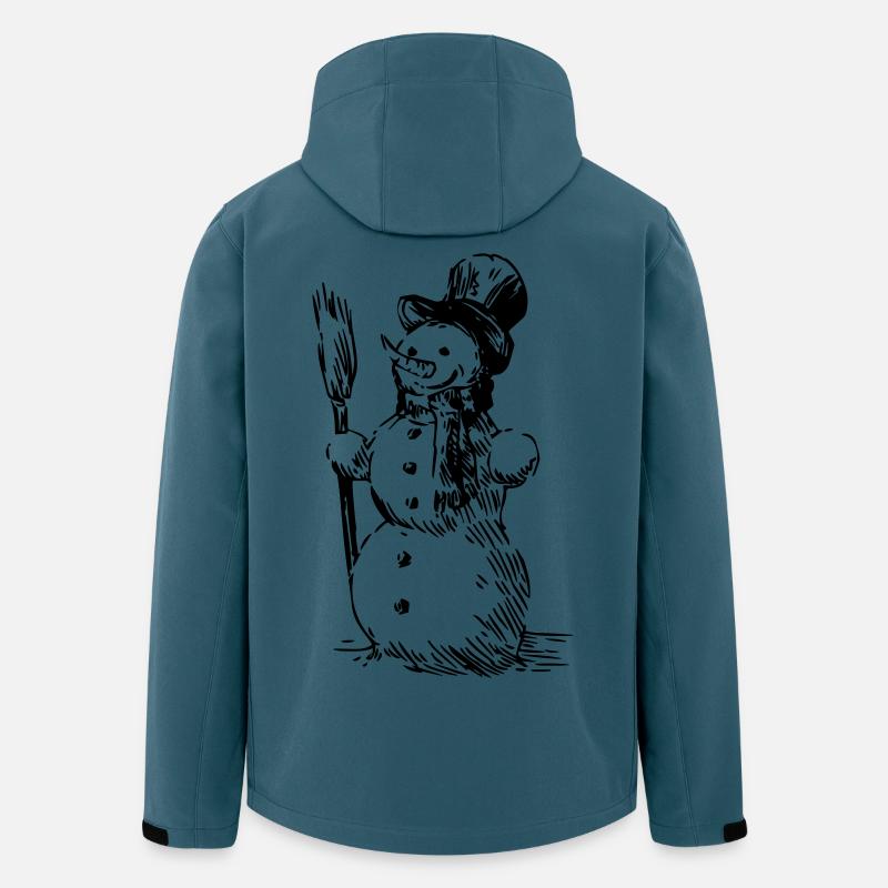 Schneemann - Recycelte Männer Softshell-Jacke von Stanley/Stella - Dunkles Petrol