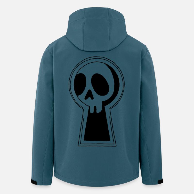 Der Schwarze Tod schaut uns zu - Recycelte Männer Softshell-Jacke von Stanley/Stella - Dunkles Petrol
