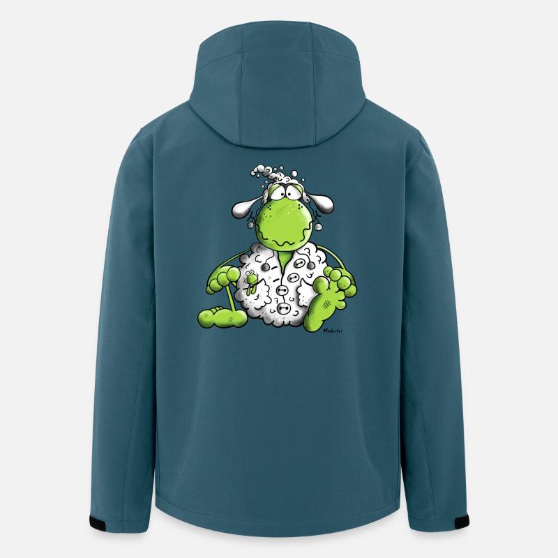 Frosch im Schaffell - Recycelte Männer Softshell-Jacke von Stanley/Stella - Dunkles Petrol