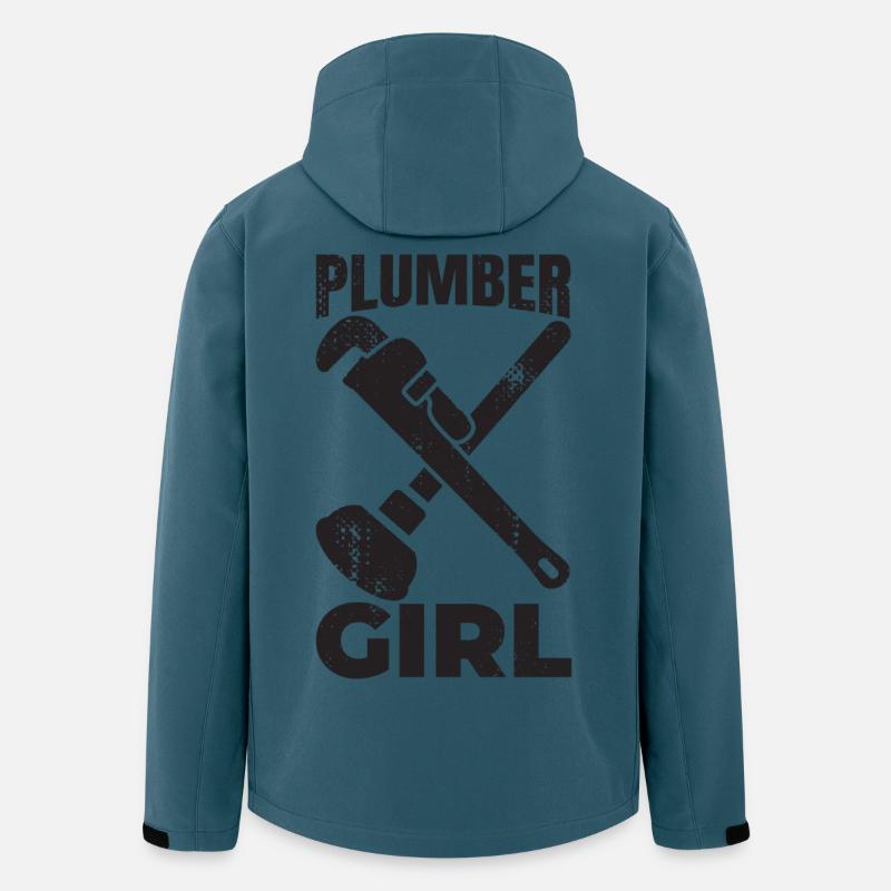 Klempner Mädchen - Recycelte Männer Softshell-Jacke von Stanley/Stella - Dunkles Petrol