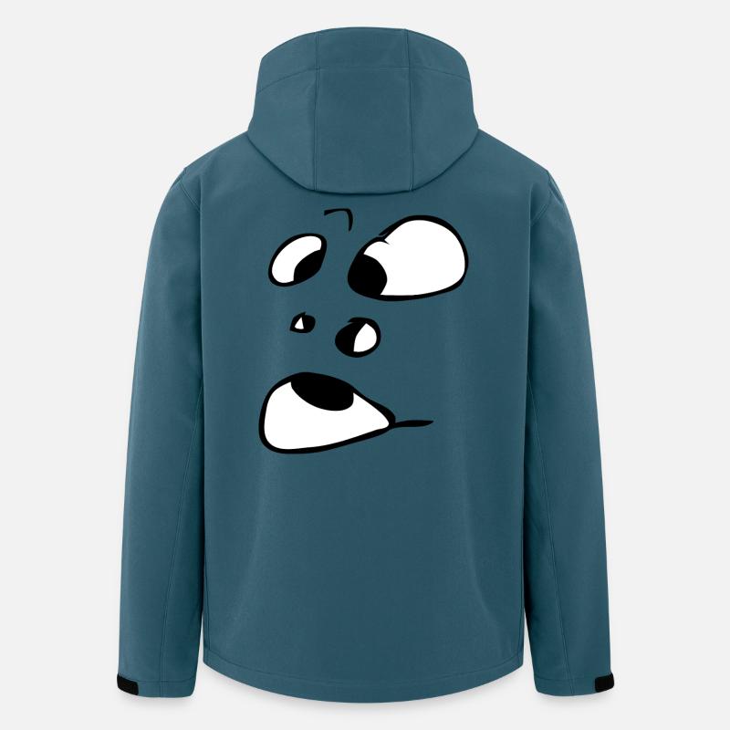 Ahh! Face Ghost Ghost Halloween Comic - Men’s Recycled Softshell Jacket by Stanley/Stella - stargazer