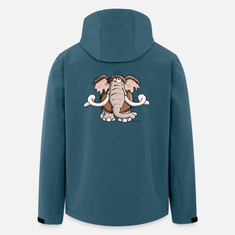 Das Mammut - Recycelte Männer Softshell-Jacke von Stanley/Stella - Dunkles Petrol
