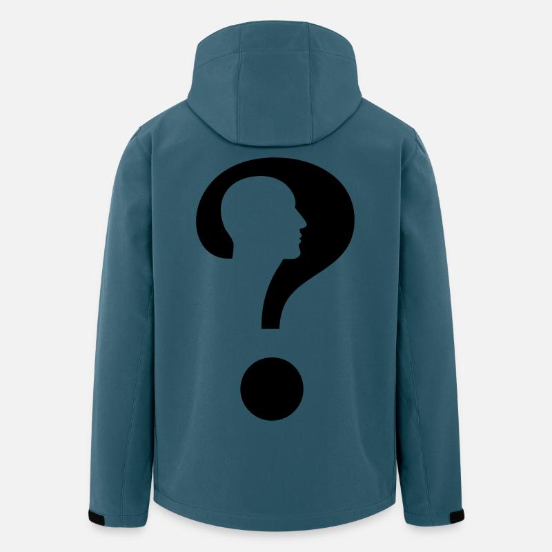Question mark with silhouette man # - Men’s Recycled Softshell Jacket by Stanley/Stella - stargazer