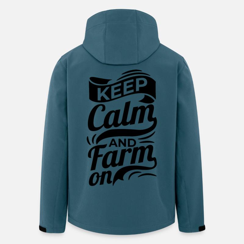 Bauer Spruch - Recycelte Männer Softshell-Jacke von Stanley/Stella - Dunkles Petrol