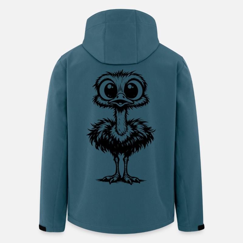 Eulen-Silhouette Schwarz - Recycelte Männer Softshell-Jacke von Stanley/Stella - Dunkles Petrol