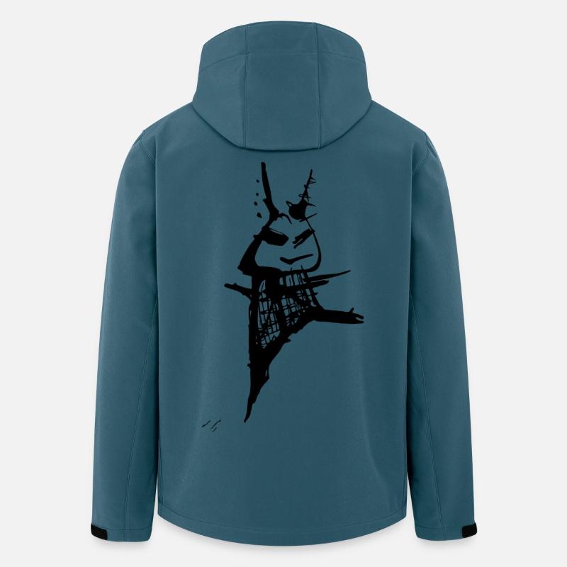 My vibe - Recycelte Männer Softshell-Jacke von Stanley/Stella - Dunkles Petrol