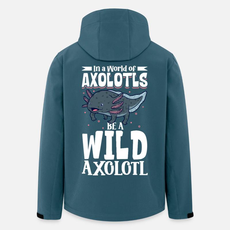 Be a Wild Axolotl - Men’s Recycled Softshell Jacket by Stanley/Stella - stargazer