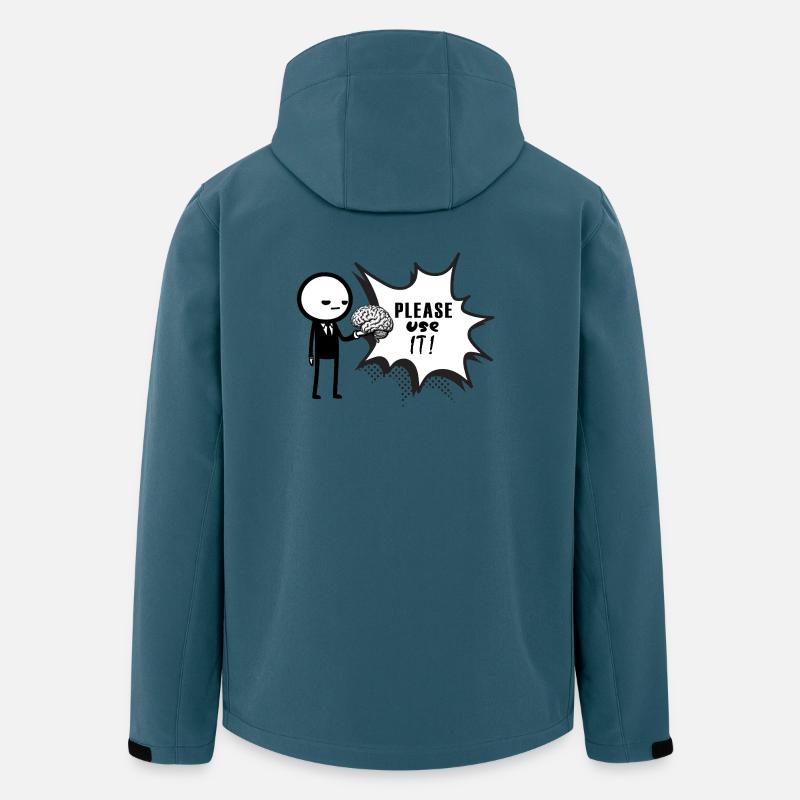 pls_use_it - Recycelte Männer Softshell-Jacke Discoverer von Stanley/Stella - Dunkles Petrol
