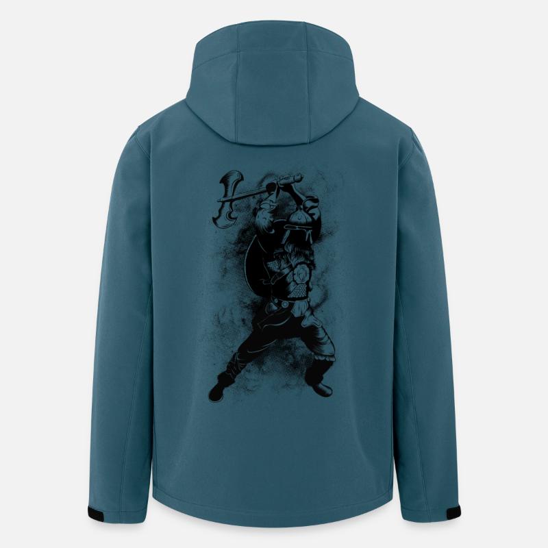 Wikinger - Recycelte Männer Softshell-Jacke von Stanley/Stella - Dunkles Petrol