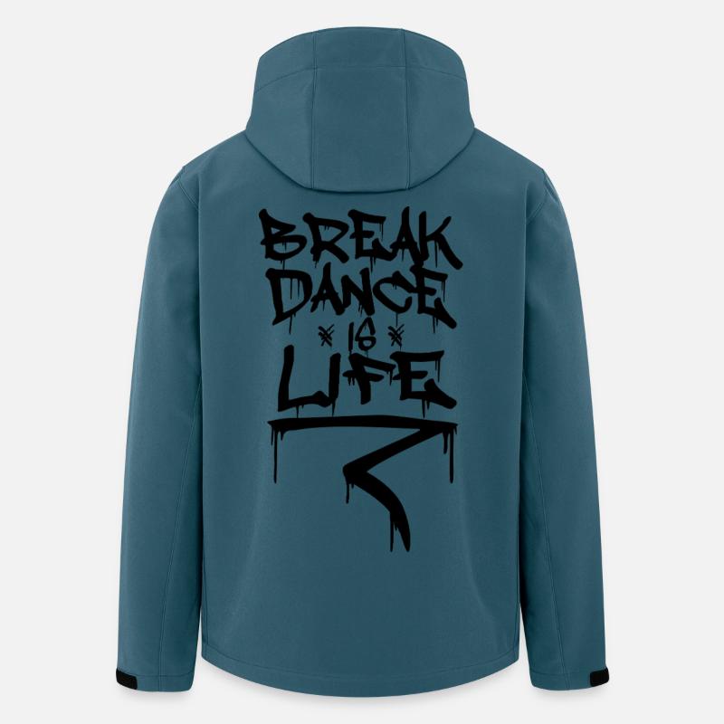 Breakdance Motivation - Recycelte Männer Softshell-Jacke von Stanley/Stella - Dunkles Petrol