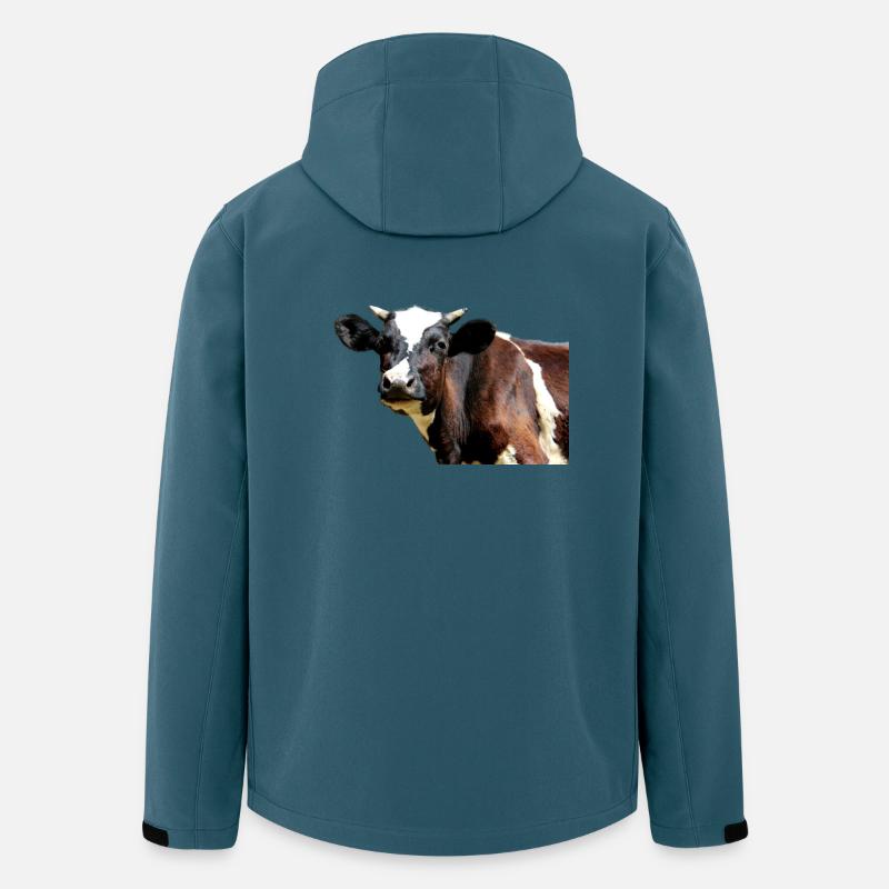 Kuh - Recycelte Männer Softshell-Jacke von Stanley/Stella - Dunkles Petrol