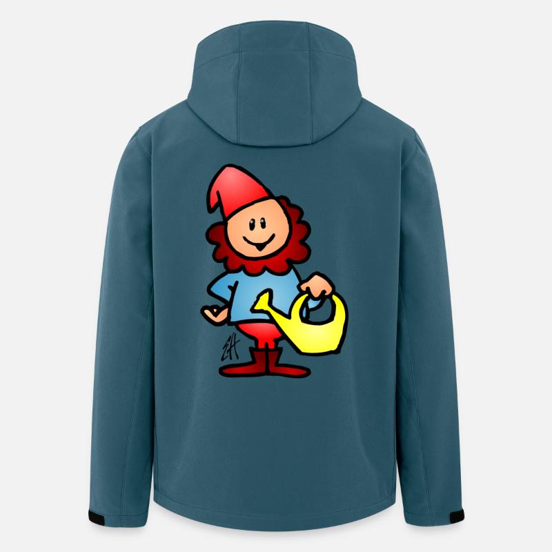 Gnom - Recycelte Männer Softshell-Jacke von Stanley/Stella - Dunkles Petrol