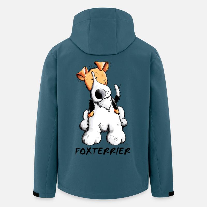 Fiffi der Foxterrier - Recycelte Männer Softshell-Jacke von Stanley/Stella - Dunkles Petrol