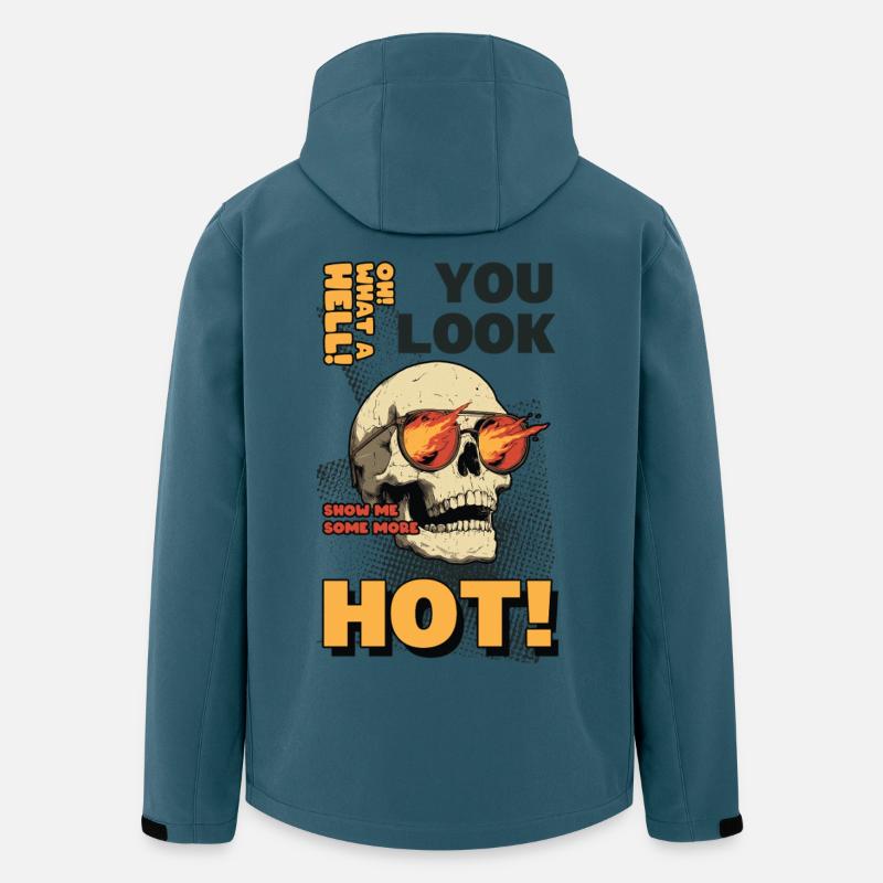 Vous avez l’air sexy - Veste softshell homme en polyester recyclé Stanley/Stella - bleu pétrole foncé
