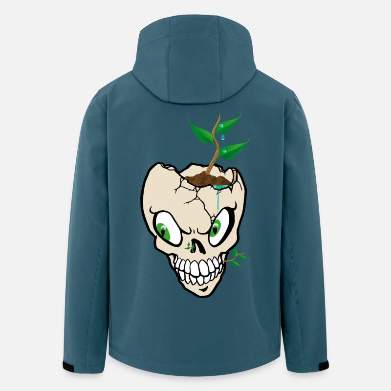 Schädelsprossen züchten - Recycelte Männer Softshell-Jacke von Stanley/Stella - Dunkles Petrol
