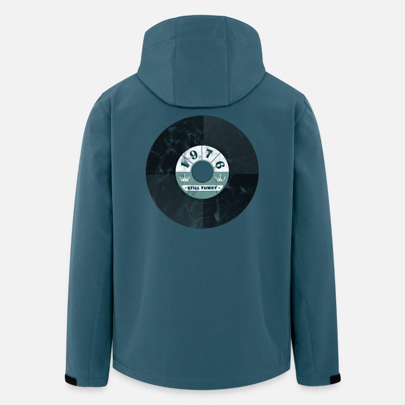 Millésime 1976 - Veste softshell homme en polyester recyclé Stanley/Stella - bleu pétrole foncé