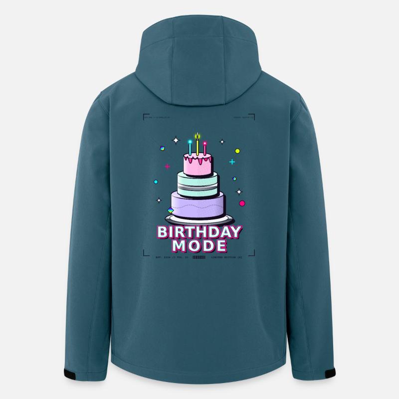 gâteau d’anniversaire anniversaire - Veste softshell homme en polyester recyclé Stanley/Stella - bleu pétrole foncé