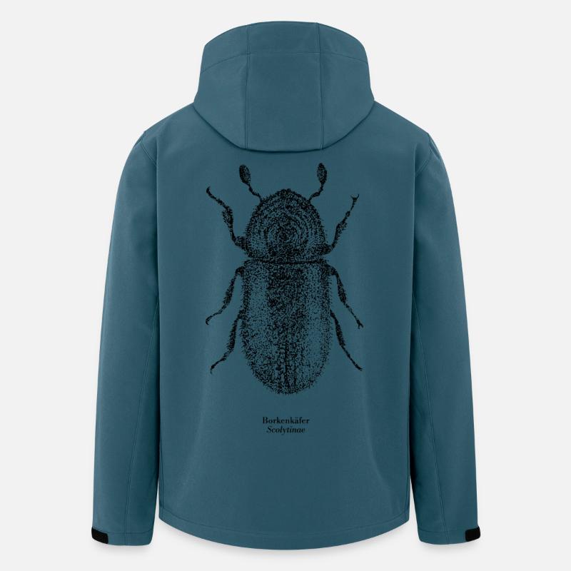 Borkenkäfer | Scolytinae Poster - Recycelte Männer Softshell-Jacke von Stanley/Stella - Dunkles Petrol
