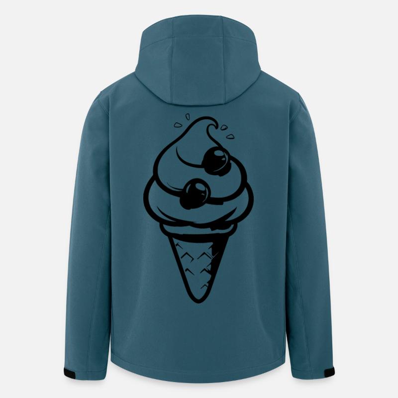 Eistüte - Recycelte Männer Softshell-Jacke von Stanley/Stella - Dunkles Petrol