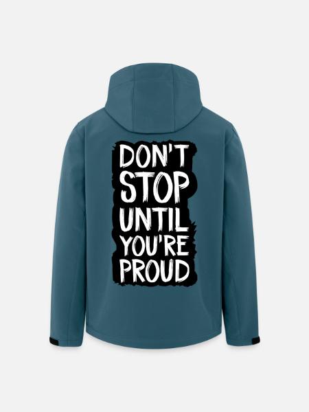 don't stop until you're proud - Men’s Recycled Softshell Jacket by Stanley/Stella - stargazer