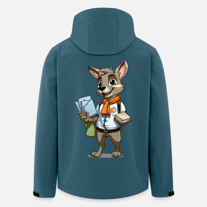 Courier bunny with letters - Men’s Recycled Softshell Jacket by Stanley/Stella - stargazer