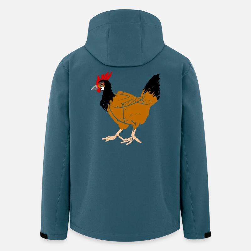 Henne - Recycelte Männer Softshell-Jacke von Stanley/Stella - Dunkles Petrol