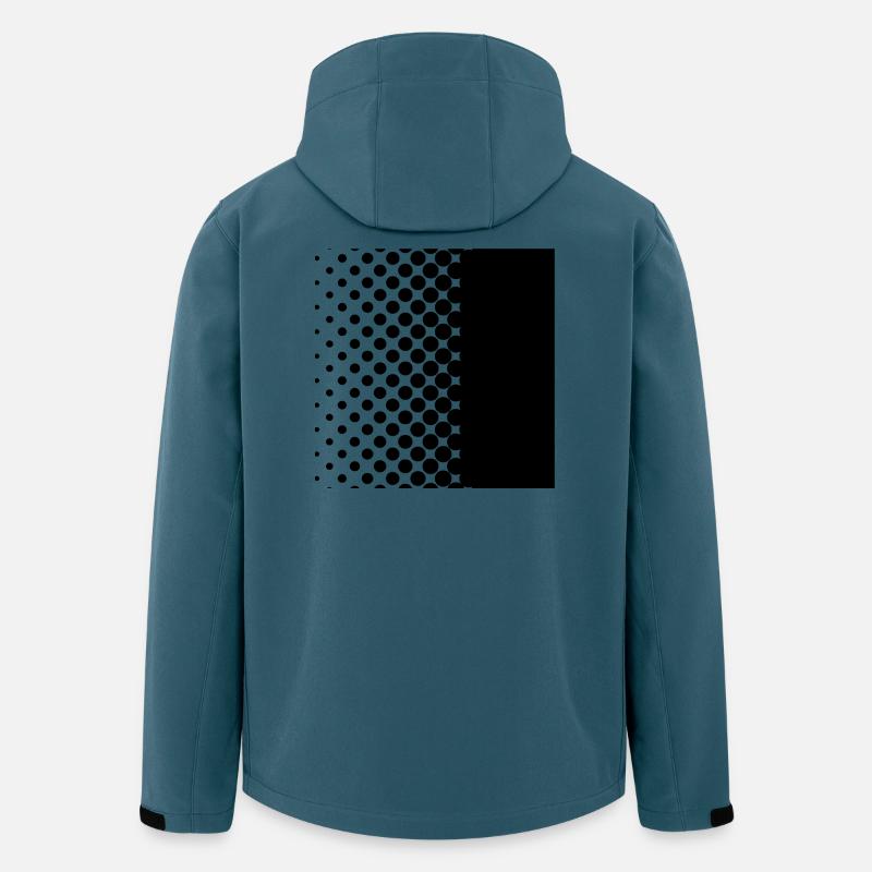 Black points - Recycelte Männer Softshell-Jacke von Stanley/Stella - Dunkles Petrol