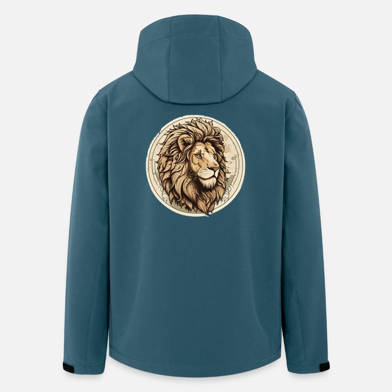 Regal Lion Circle Patch - Men’s Recycled Softshell Jacket by Stanley/Stella - stargazer