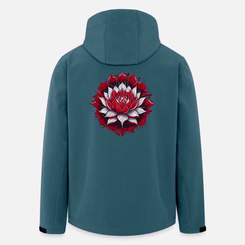 Lotus - Recycelte Männer Softshell-Jacke von Stanley/Stella - Dunkles Petrol