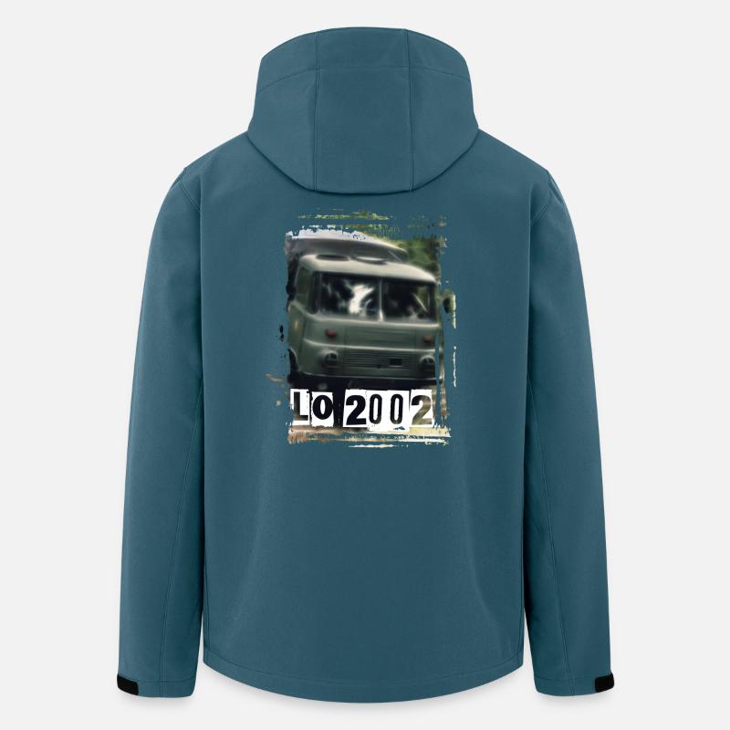Robur LO 2002 DDR - Recycelte Männer Softshell-Jacke von Stanley/Stella - Dunkles Petrol