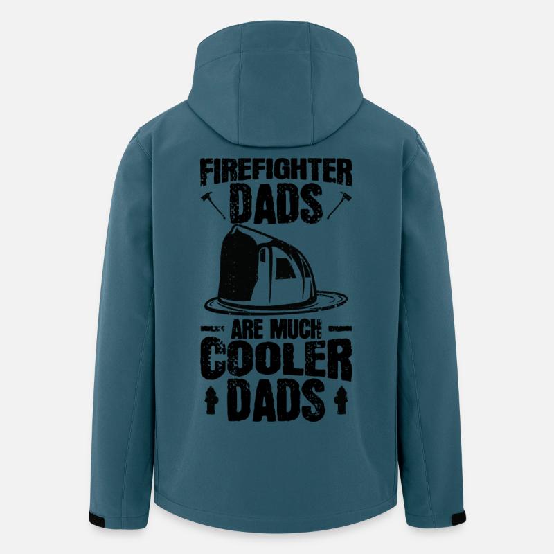 Feuerwehr Vater - Recycelte Männer Softshell-Jacke von Stanley/Stella - Dunkles Petrol