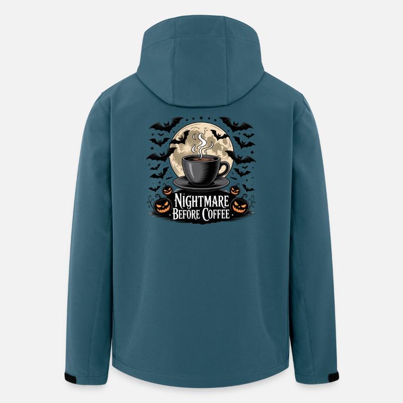 Albtraum vor dem Kaffee - Recycelte Männer Softshell-Jacke von Stanley/Stella - Dunkles Petrol