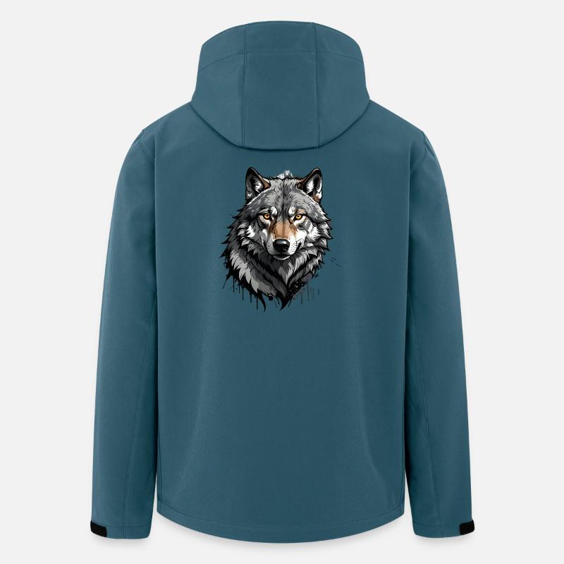 Wolf - Recycelte Männer Softshell-Jacke von Stanley/Stella - Dunkles Petrol