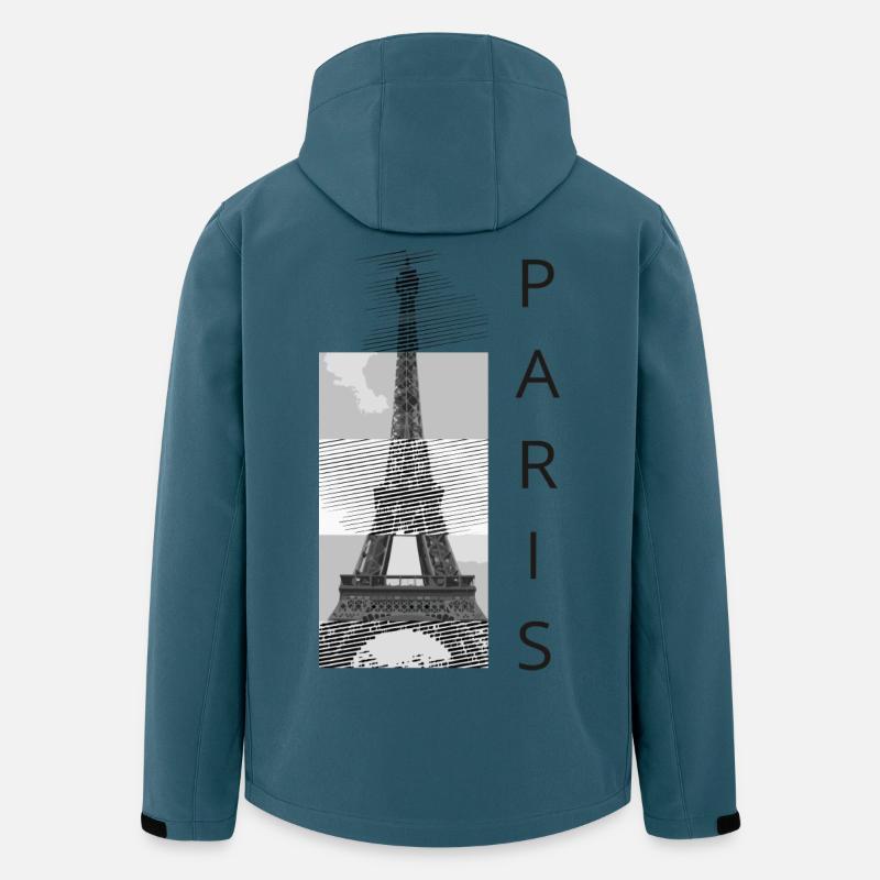paris - Recycelte Männer Softshell-Jacke von Stanley/Stella - Dunkles Petrol