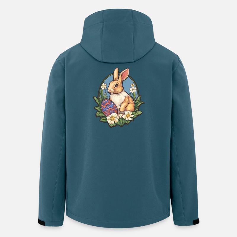 Påskehare - Stanley/Stella herre softshelljakke i genanvendt polyester - mørk petrol