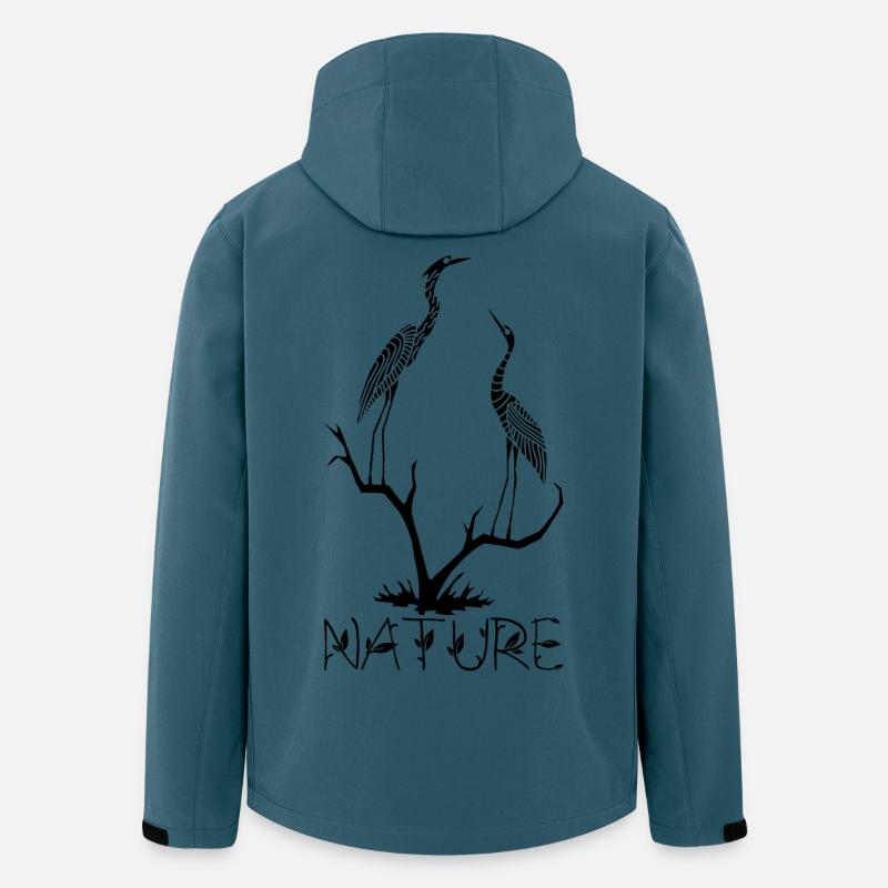 Die schwarzen Vögel - Recycelte Männer Softshell-Jacke von Stanley/Stella - Dunkles Petrol