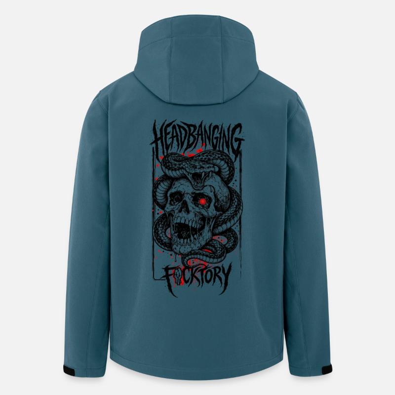 calavera_serpiente - Recycelte Männer Softshell-Jacke von Stanley/Stella - Dunkles Petrol