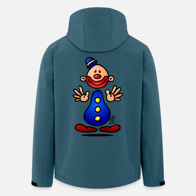 Clown - Recycelte Männer Softshell-Jacke Discoverer von Stanley/Stella - Dunkles Petrol