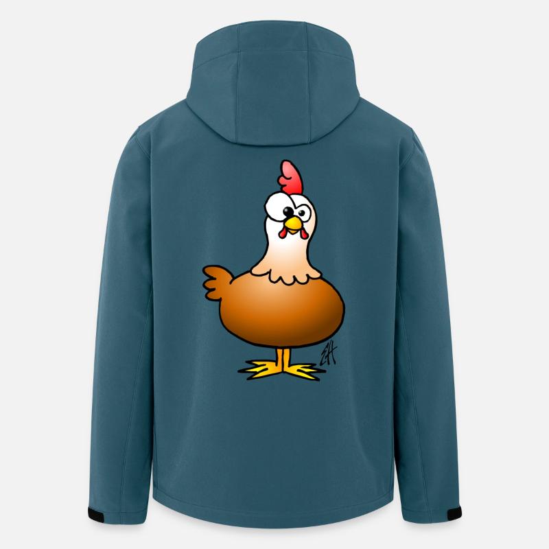 Huhn - Hühnchen - Recycelte Männer Softshell-Jacke von Stanley/Stella - Dunkles Petrol