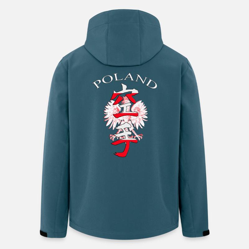 Poland Eagle Symbol Cultural Statement Design - Recycelte Männer Softshell-Jacke von Stanley/Stella - Dunkles Petrol