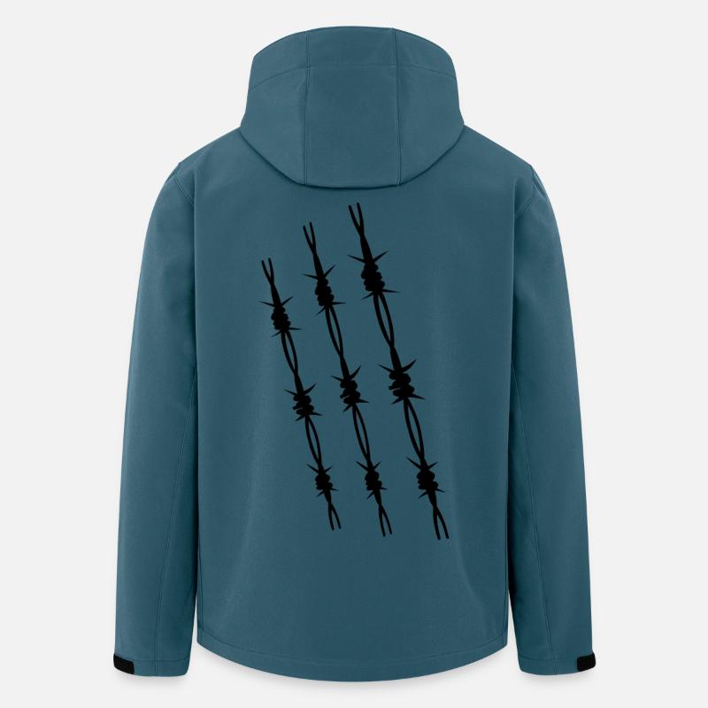 Barbed wire 3 - Men’s Recycled Softshell Jacket by Stanley/Stella - stargazer