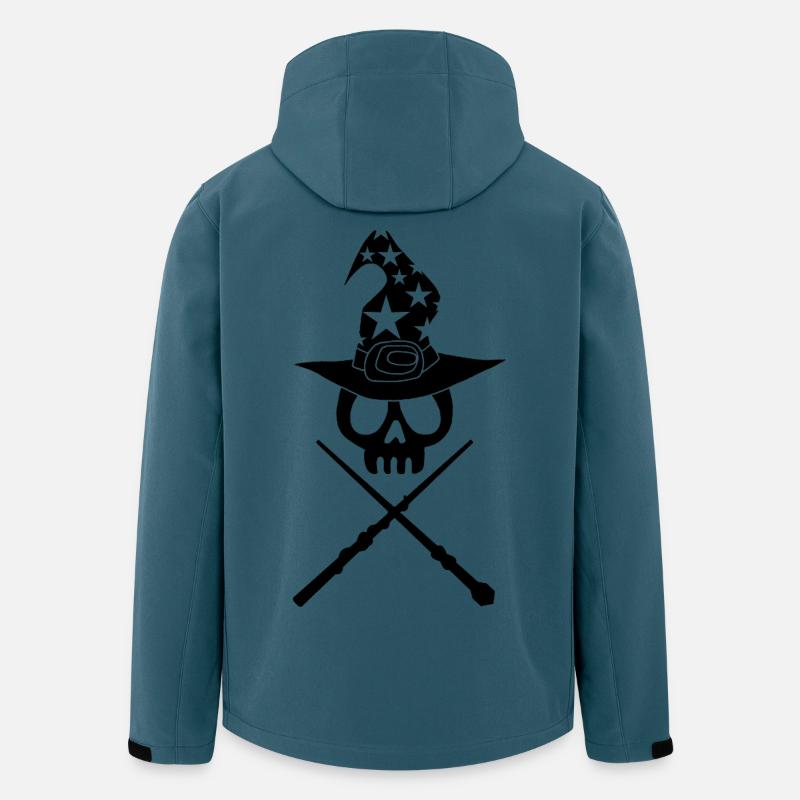 Schädel des Schwarzmagiers - Recycelte Männer Softshell-Jacke von Stanley/Stella - Dunkles Petrol