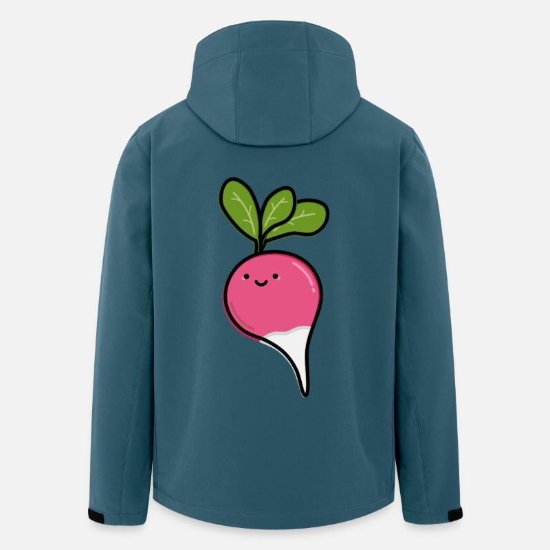 Süßer Rettich - Recycelte Männer Softshell-Jacke von Stanley/Stella - Dunkles Petrol