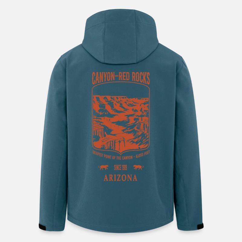 Arizona Sand Canyon - Recycelte Männer Softshell-Jacke von Stanley/Stella - Dunkles Petrol