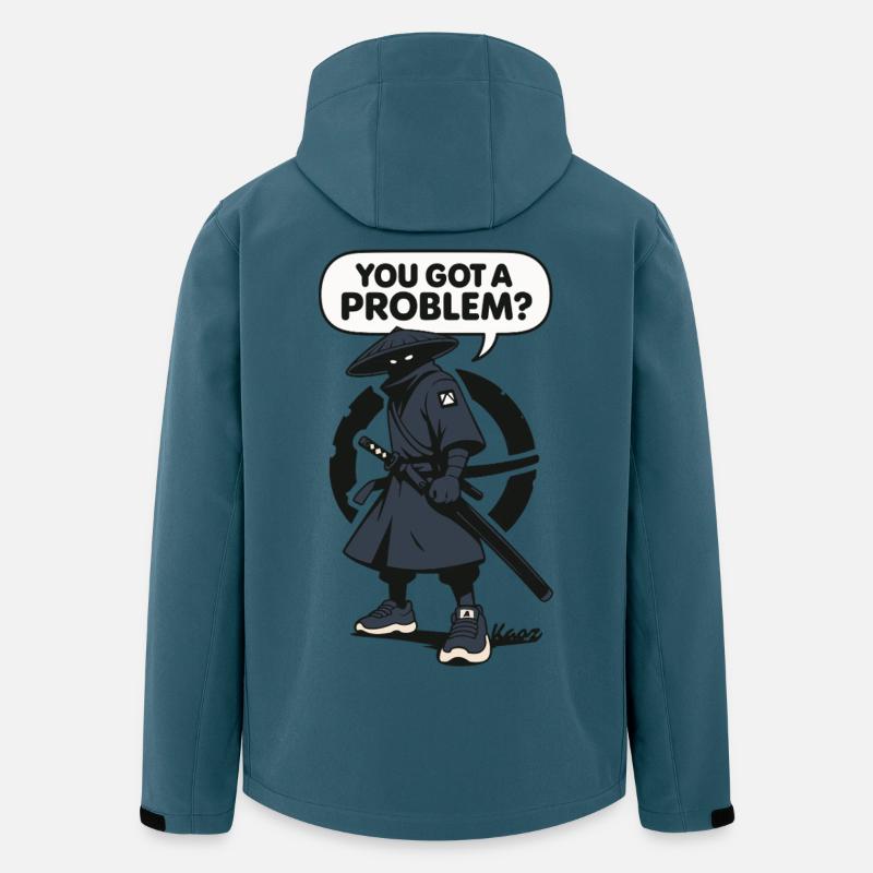 Schatten ninja mit Spruch - Recycelte Männer Softshell-Jacke von Stanley/Stella - Dunkles Petrol